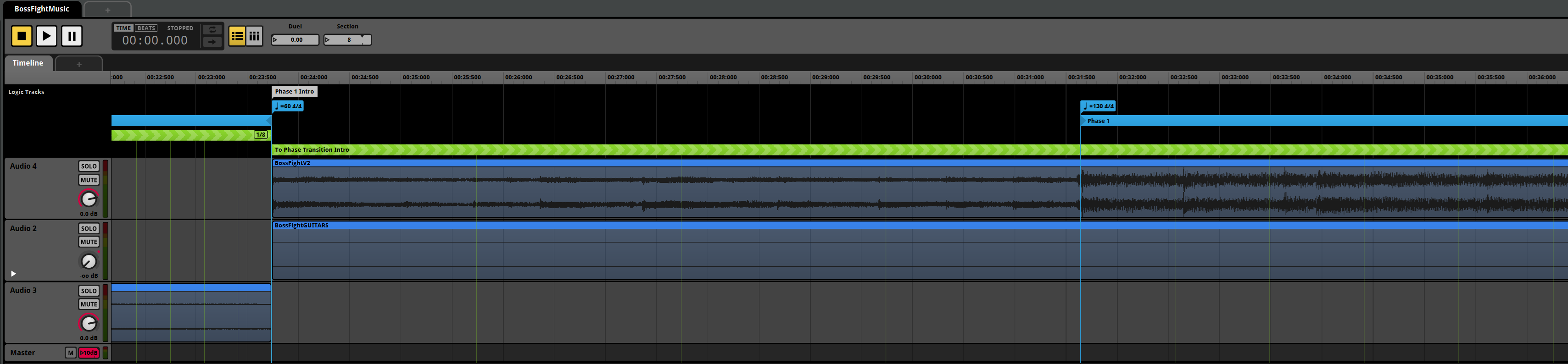 FMOD Studio Main Theme logic overview