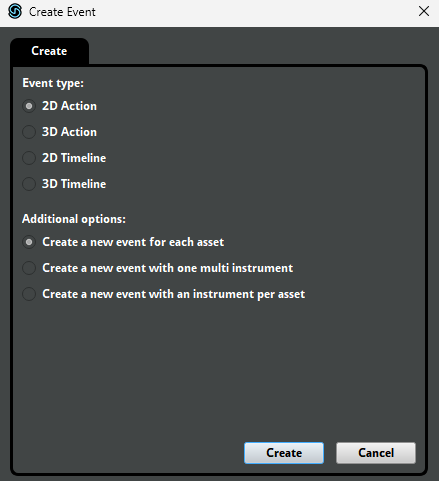 Import assets into FMOD Studio