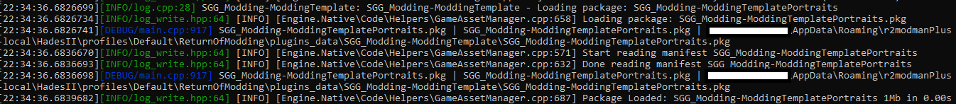 Mod package loaded